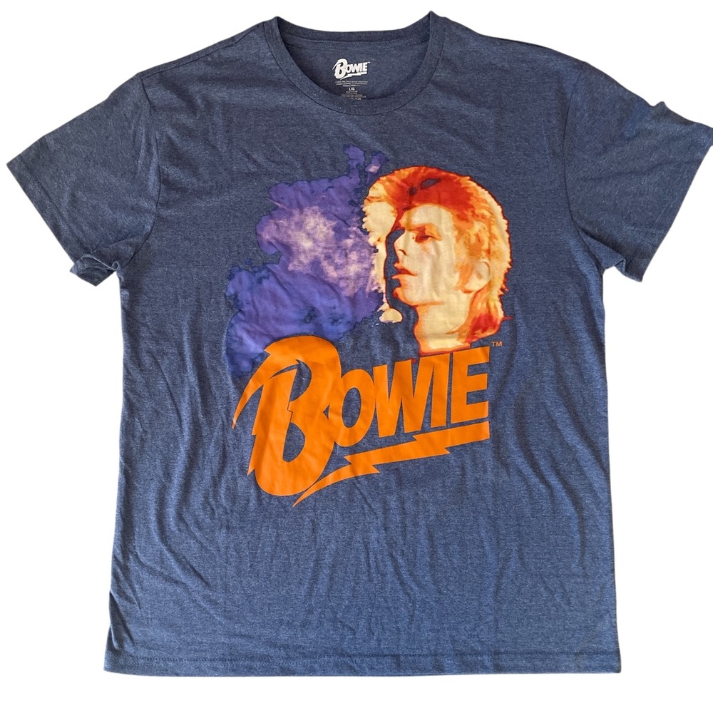Bowie Graphic Tee for Men - Navy